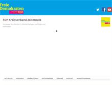 Tablet Screenshot of fdp-zollernalb.de